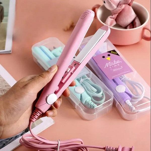 Mini Hair Straightener For Women ,ABS Plastic , Pastel Colours ,Corded