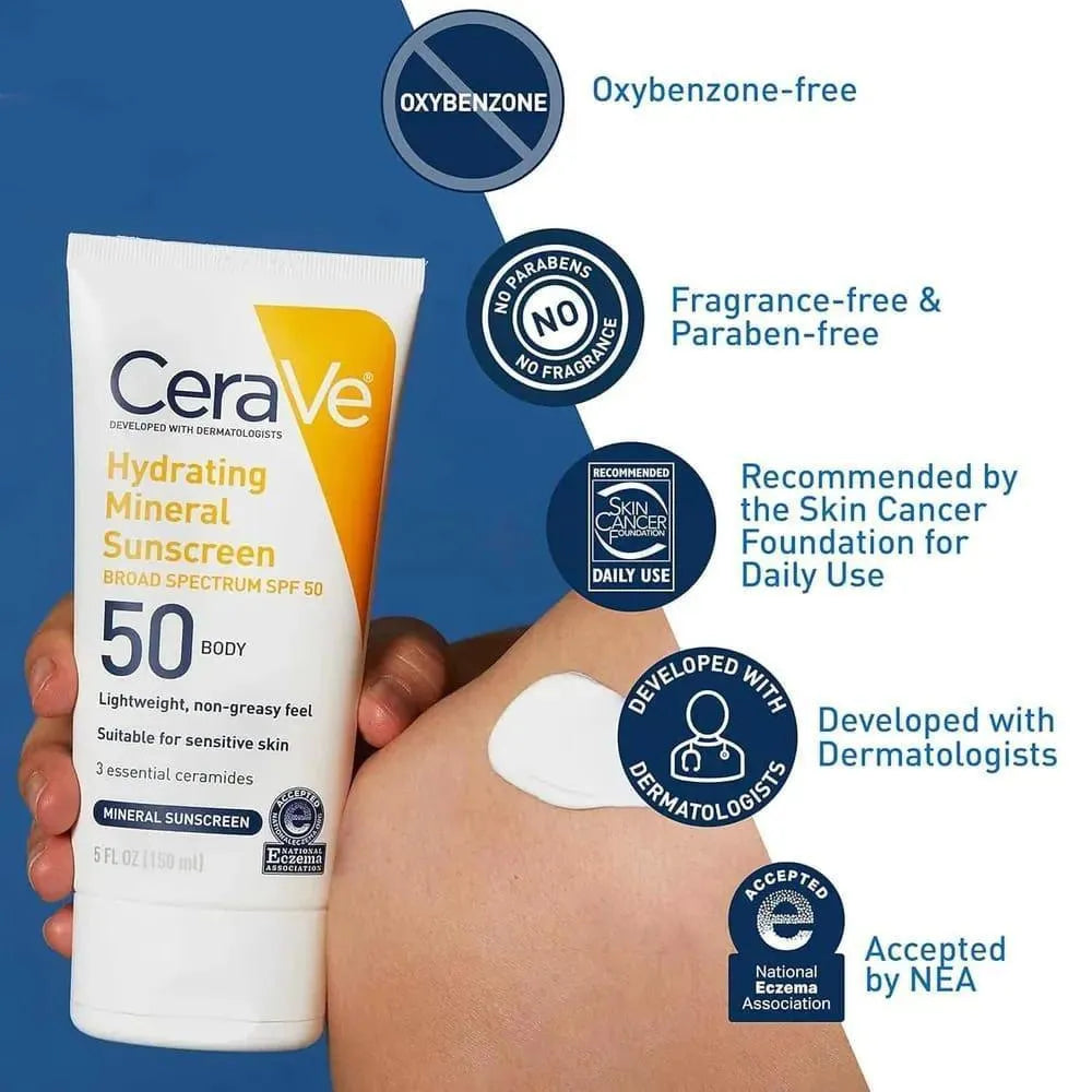 CeraVe Hydrating Sunblock 200ML SPF 50 body
