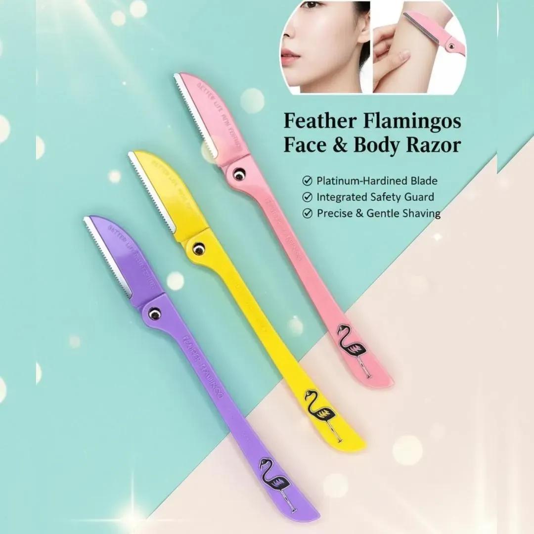 Feathers Flamingos Razors For Face & Body Smooth Shape