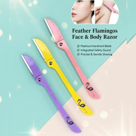 Feathers Flamingos Razors For Face & Body Smooth Shape