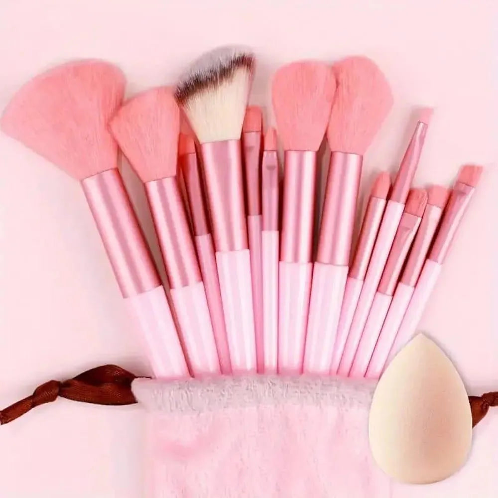 13 Pcs Synthetic Makeup Brushes Set  Reusable Soft Blending