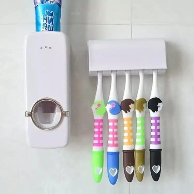 White ABS Toothbrush Holder 5 Colours