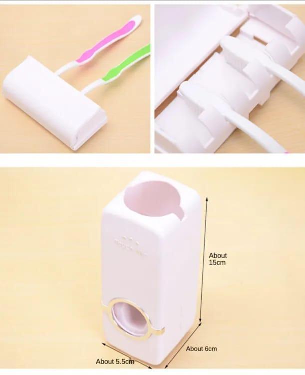 White ABS Toothbrush Holder 5 Colours
