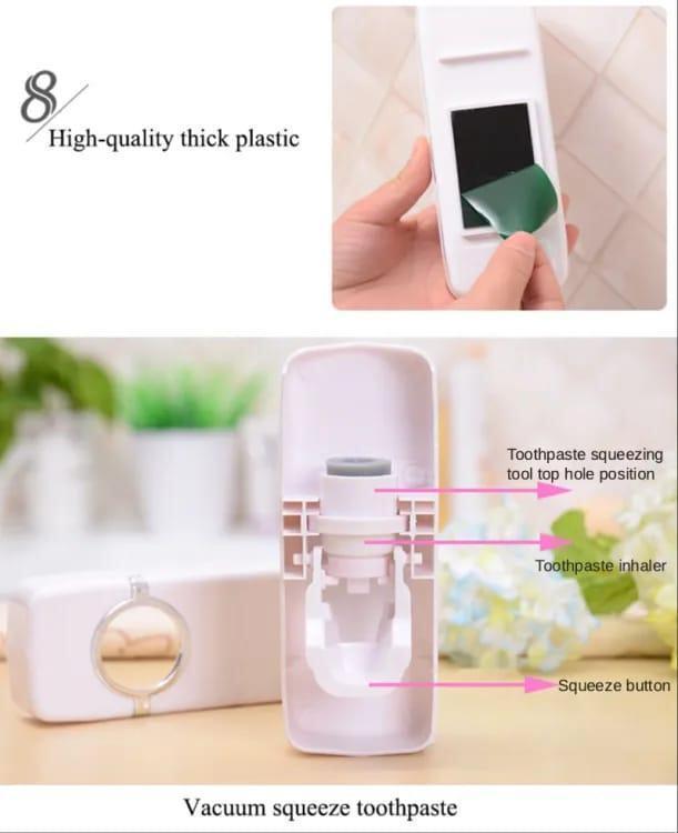 White ABS Toothbrush Holder 5 Colours