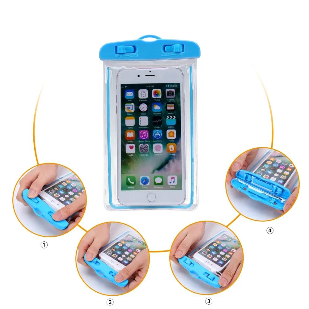 Waterproof Phone Pouch Multicoloured Plastic Durable ABS IPX8