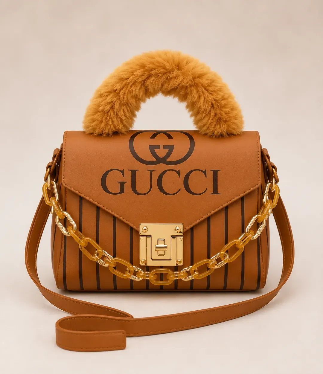 Gucci Style Rexin Printed Handbag