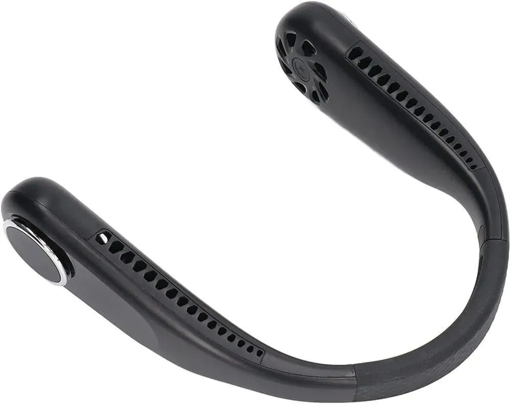 U-Shaped Neck Fan Black White ABS Light weight Cooling