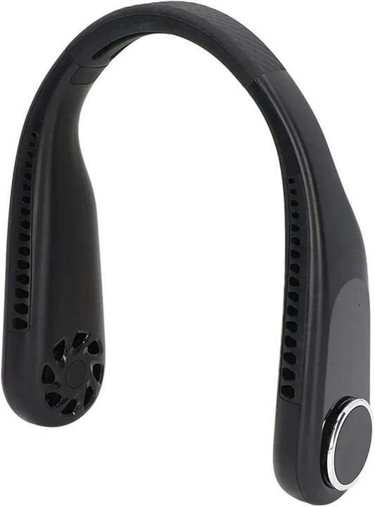 U-Shaped Neck Fan Black White ABS Light weight Cooling