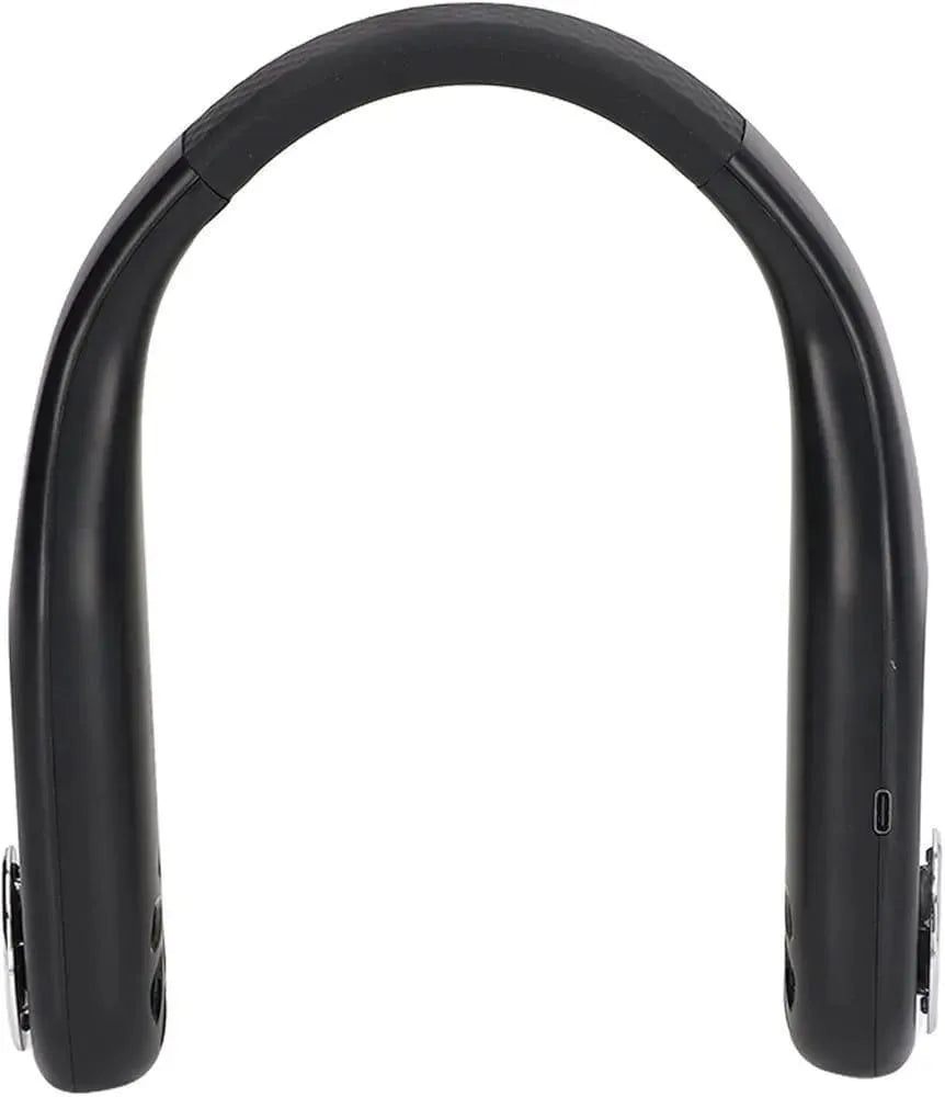 U-Shaped Neck Fan Black White ABS Light weight Cooling