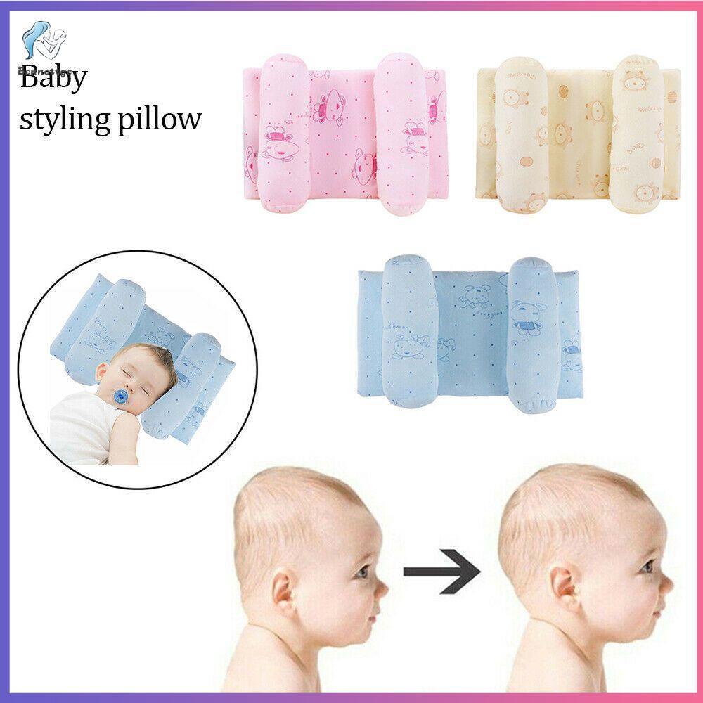 Baby Head Pillow Soft Cotton Pink Blue Cream Adjustable Allah season