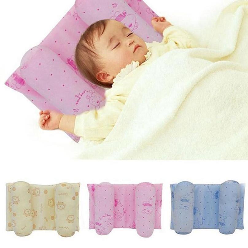Baby Head Pillow Soft Cotton Pink Blue Cream Adjustable Allah season