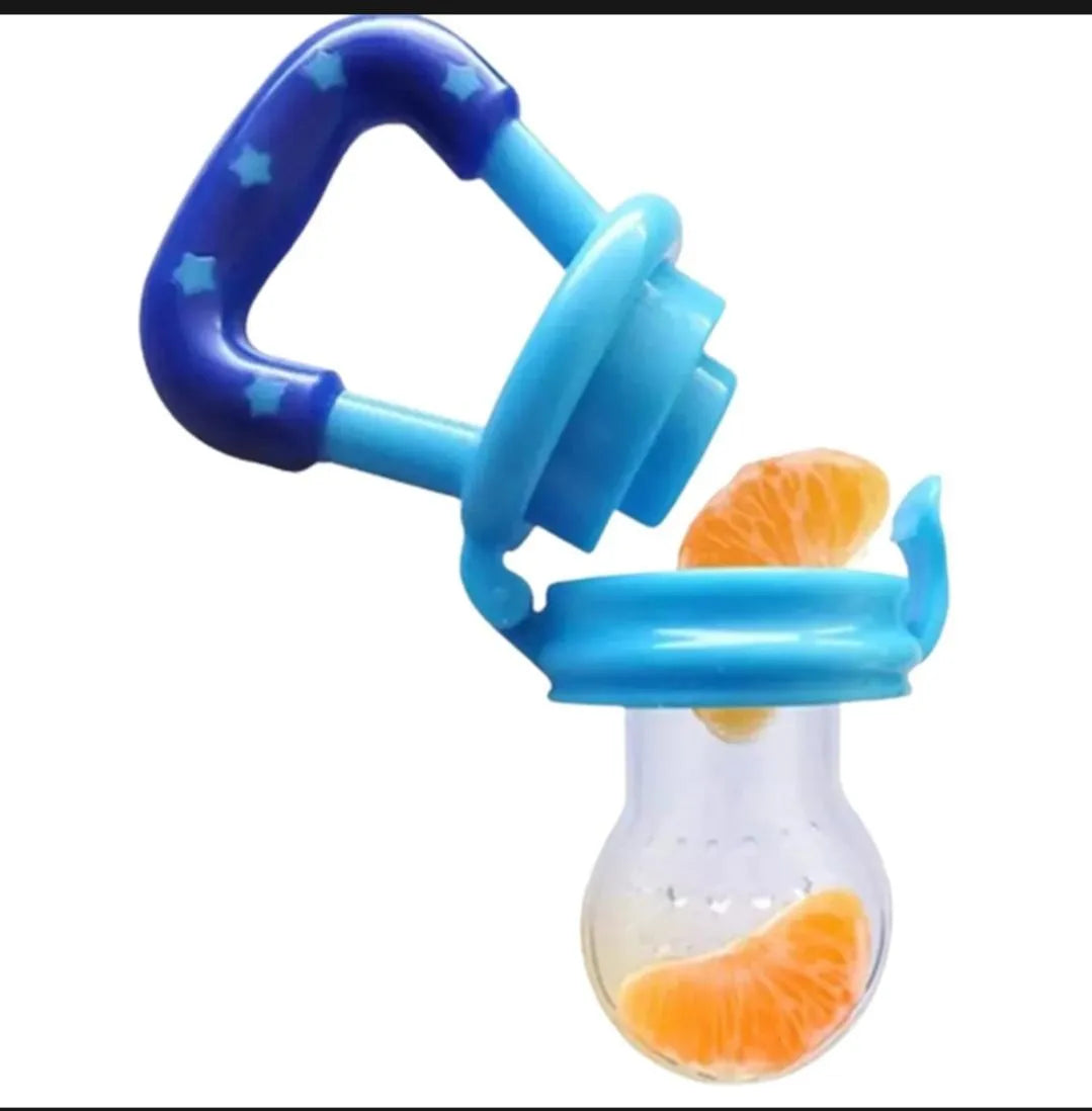 Baby Fruit Feeder With Textured Handle ,BPA-Free Multicoloured