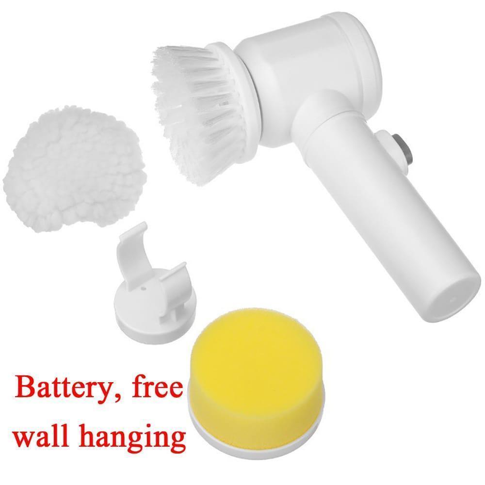 Electric Spin Scrubber White ABS Multi functional
