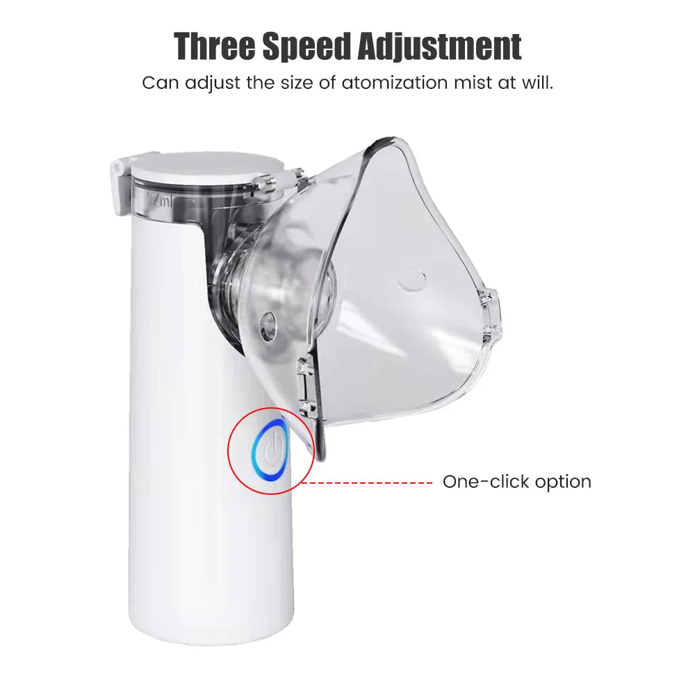 (free home delivery) Portable Nebulizer - Nebulizer Machine for Adults and Kids, Mesh Nebulizer for Breathing Problems, Handheld Nebulizer